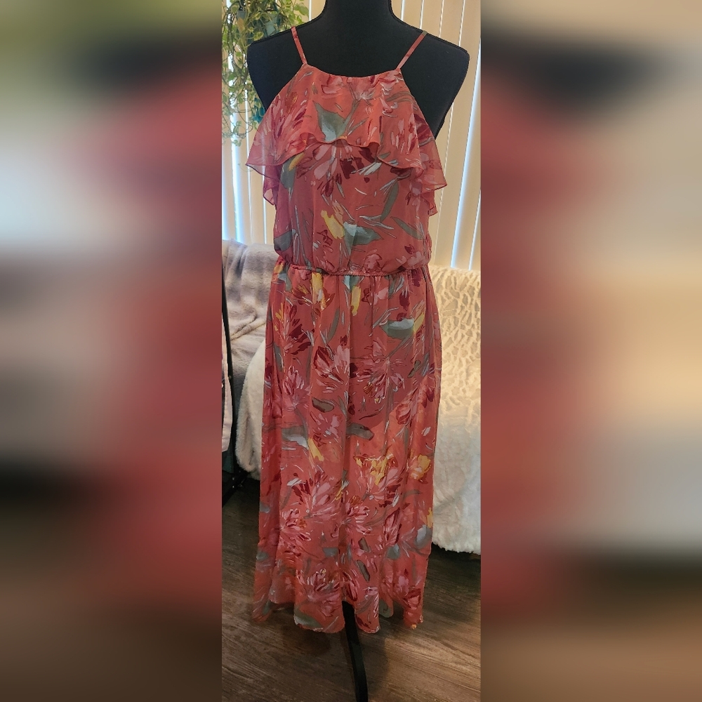 Lily Rose Multicolor Floral Maxi Dress